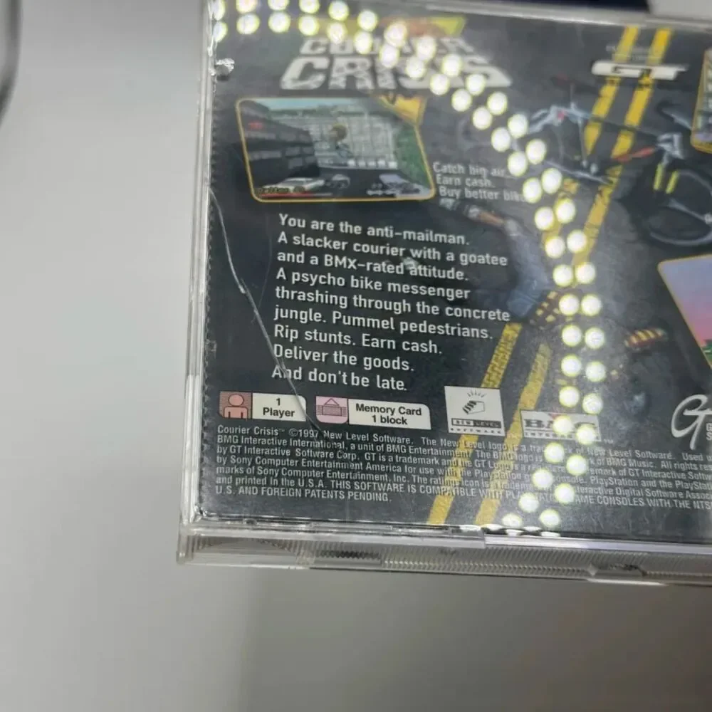 Courier Crisis (Sony PlayStation 1, 1997) CIB